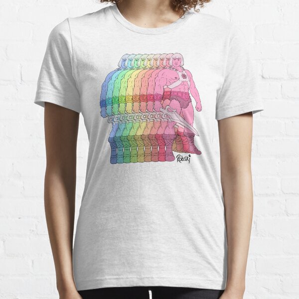 He Man Rainbow Women S T Shirts Tops Redbubble - mtf shirt roblox id