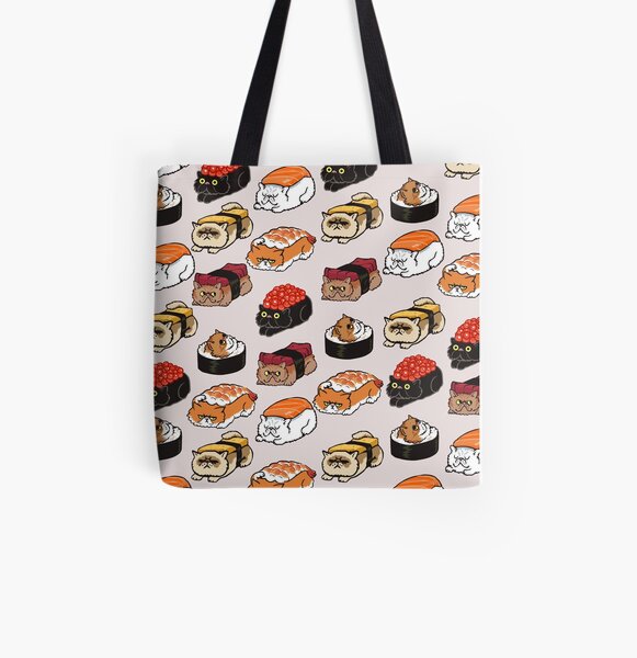 Unique Gift Chef Cat Tote bag Printed Bag Colourful