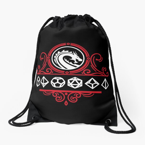 Item preview, Polyhedral Dice and Dragons Red Tabletop RPG designed and sold by pixeptional.