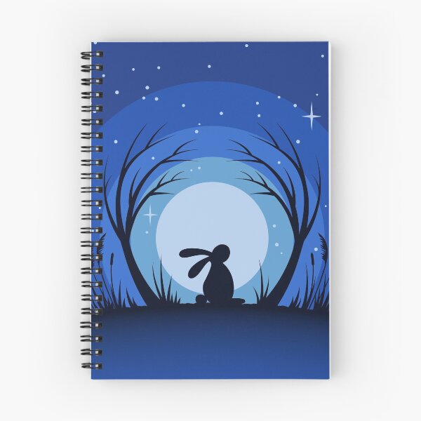Item preview, Rabbit / Hare Moonlight Silhouette designed and sold by CuckooCards.