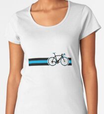 Bike Stripes Team Sky Women's Premium T-Shirt