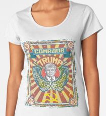 Genosse Trump russische Hack-Propaganda Putin Protest Widerstand Premium Rundhals-Shirt