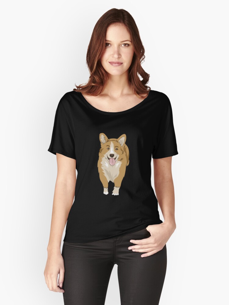 'Super Cute Corgi T-Shirt: Perfect Gift Idea For Dog Lovers' Women's Relaxed Fit T-Shirt by Dogvills