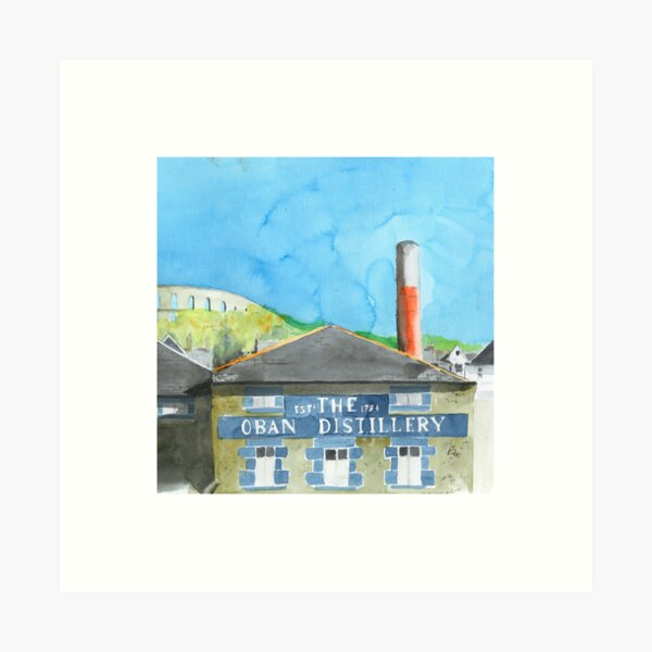 Art print POSTER Canvas Antique Delivery Truck for Strathisla Distillery
