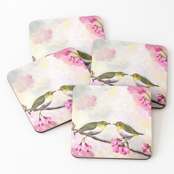 Item preview, Japanese White Eye Birds designed and sold by Julie Ann Accornero.