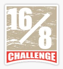 16/8 Challenge Intervall Fasting Intermittent Fitness Fasting Sticker