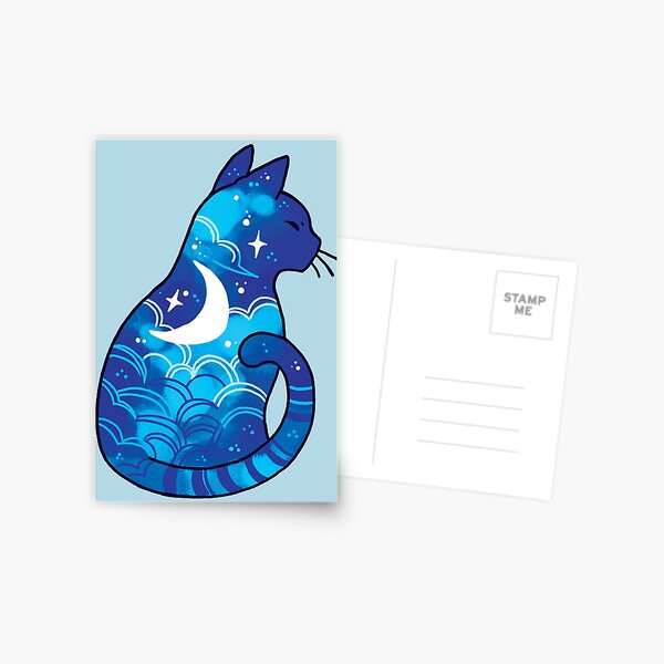 Moon Spirit Cat Postcard