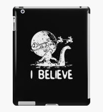 Bigfoot Sasquatch Riding Loch Ness Monster Christmas iPad Case/Skin