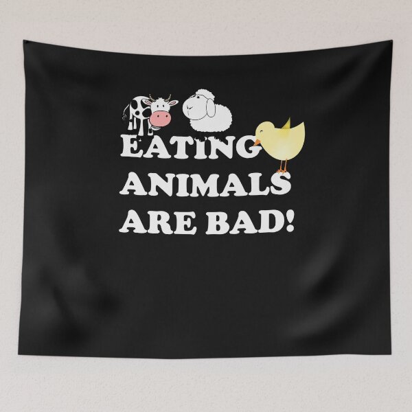 Item preview, Eating Animals are bad Vegan Lifesytle designed and sold by zejose.