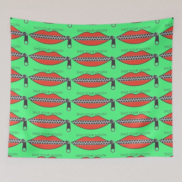 Item preview, Funny red lips with zipper designed and sold by NaumStock.