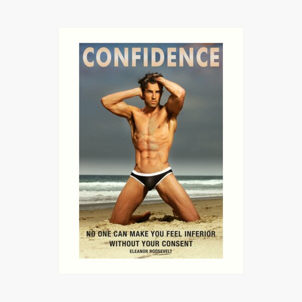 Confidence - inspirational poster Art Print