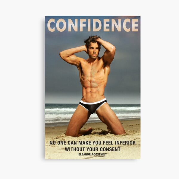 Confidence - inspirational poster Canvas Print