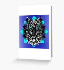 Black Wolf Greeting Card