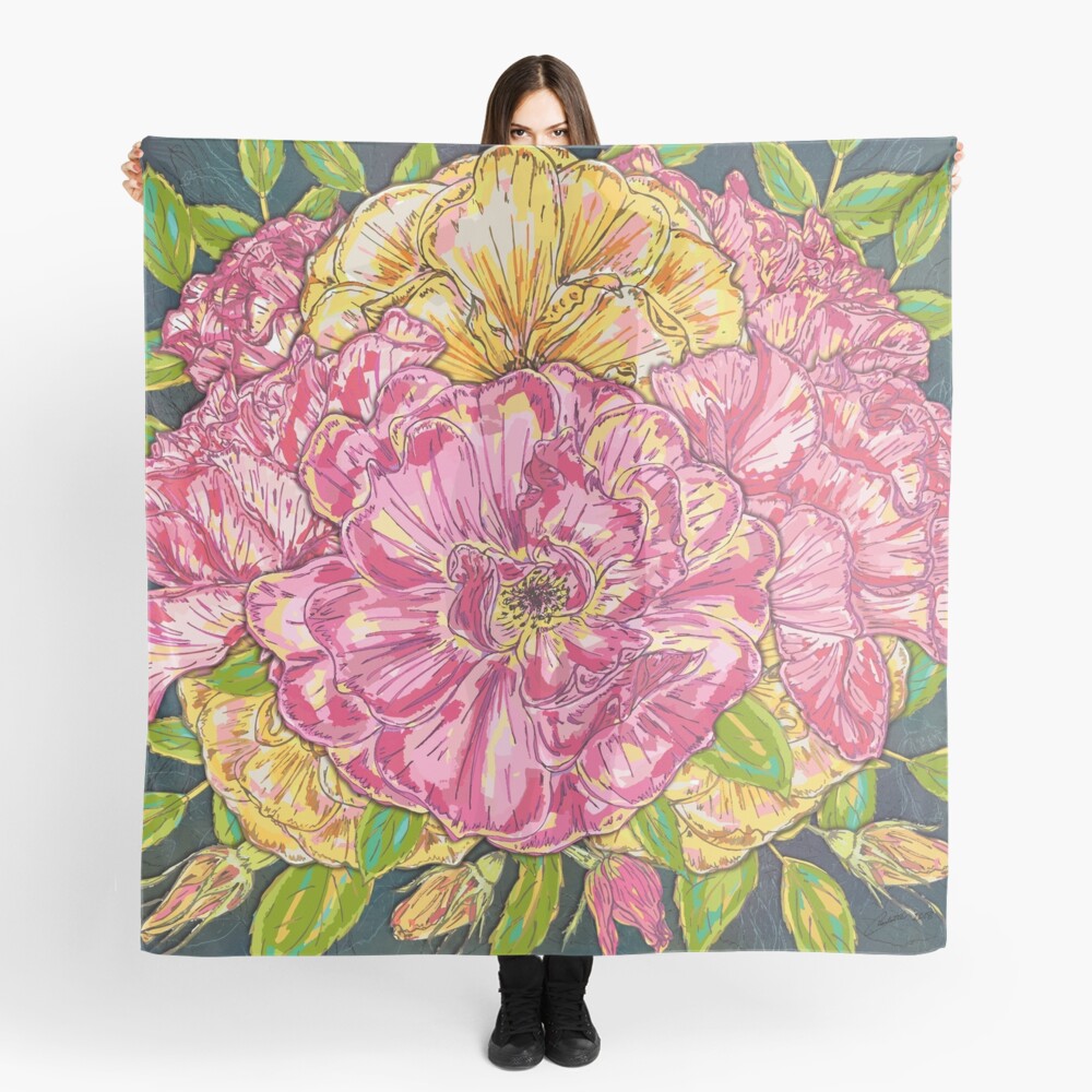 Summer Roses Scarf