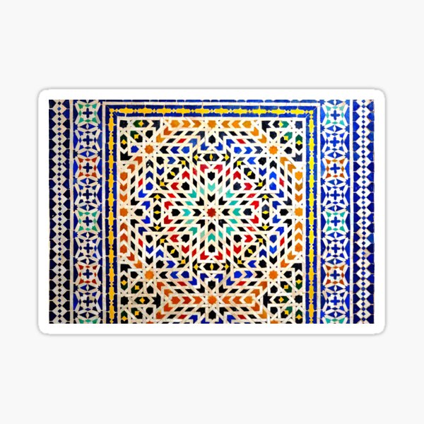 Moroccan Colour Pattern Sticker