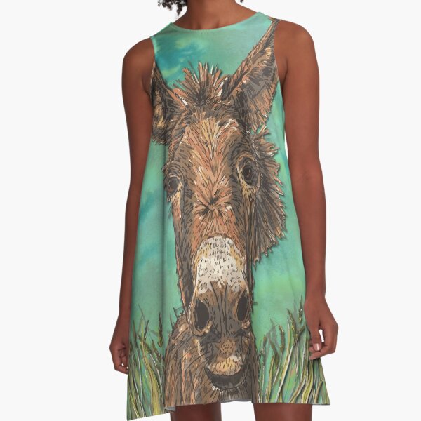 Little Brown Donkey A-Line Dress