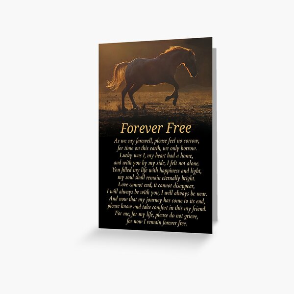 Item preview, Forever Free Horse Memorial Tribute designed and sold by Stephanie Laird.