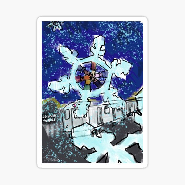 Jackson Heights Winter Wonderland Sticker