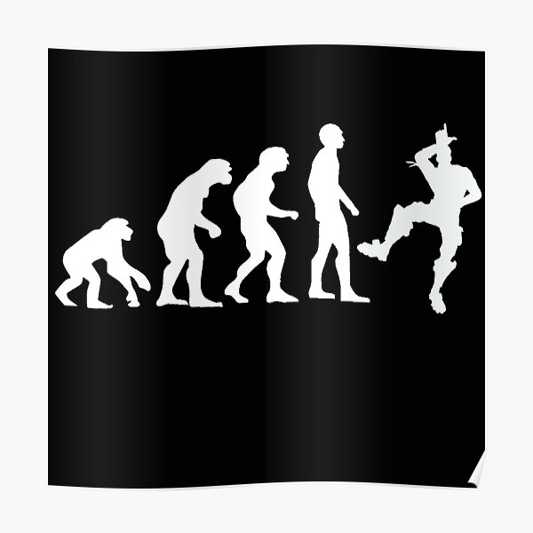 Human Evolution: Take That L Emote Dance Poster