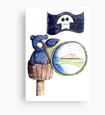 The Look Out Bear Metal Print