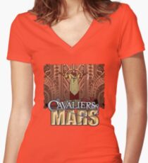 Cavaliers Art: Ziggur Women's Fitted V-Neck T-Shirt