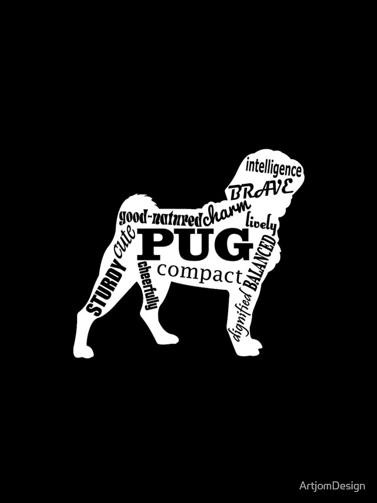 Thumbnail 4 of 4, iPhone Case, pug designed and sold by ArtjomDesign.