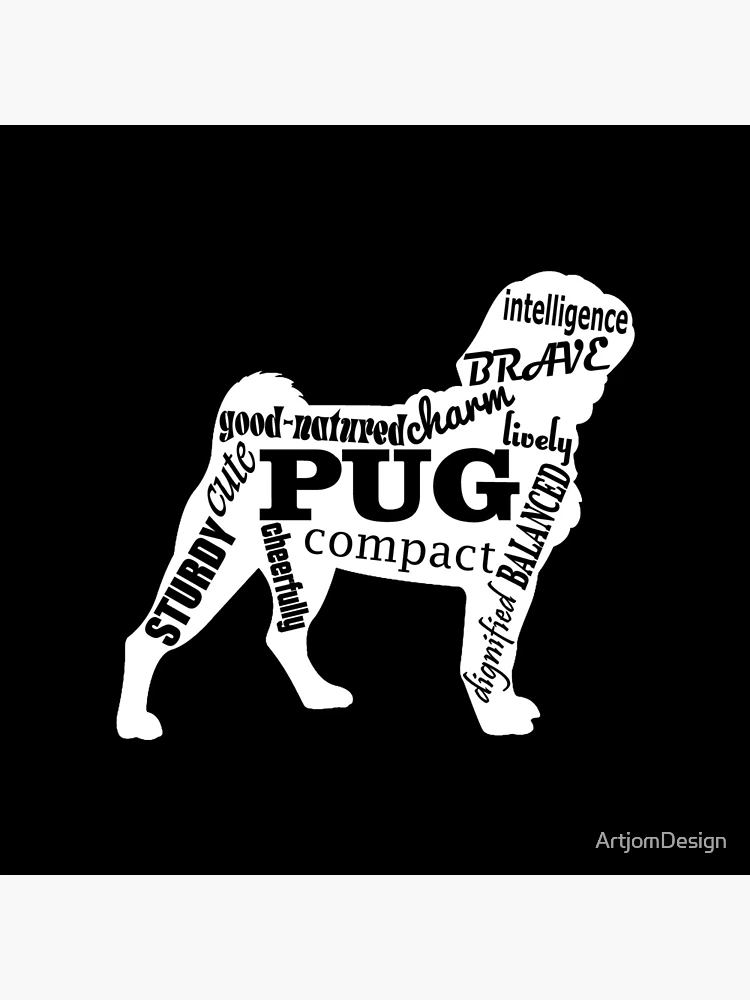 Thumbnail 4 of 4, Clock, pug designed and sold by ArtjomDesign.