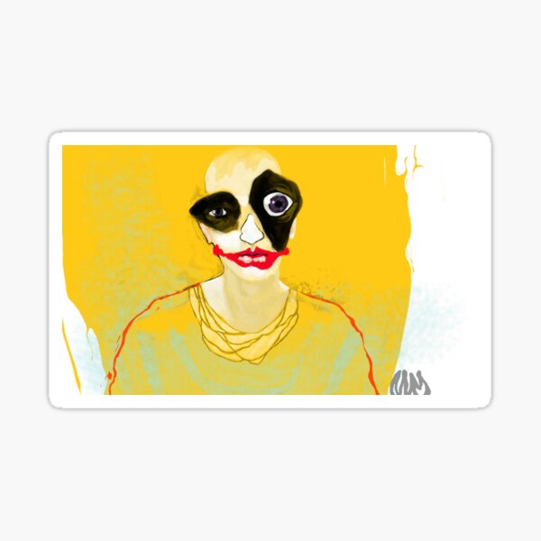 Yellow Jester Sticker