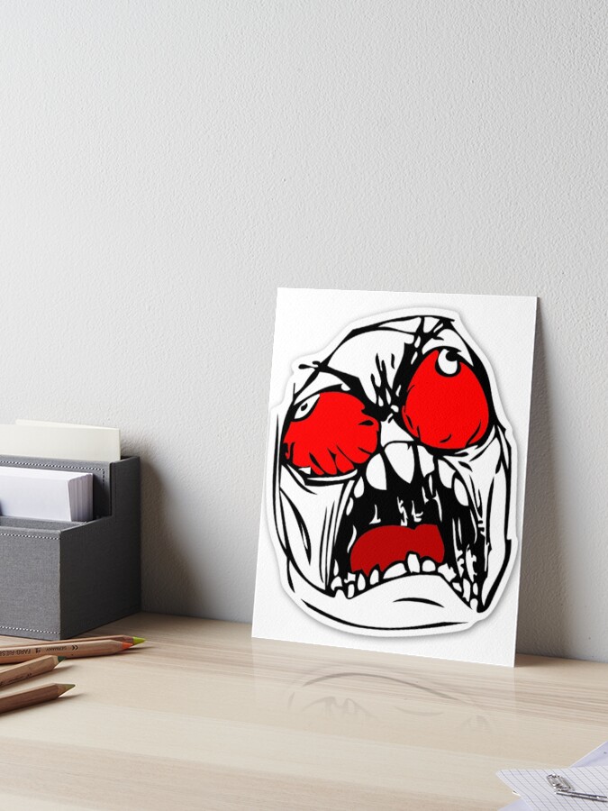 Hahahahahaha! #meme #funny #rage Framed Print