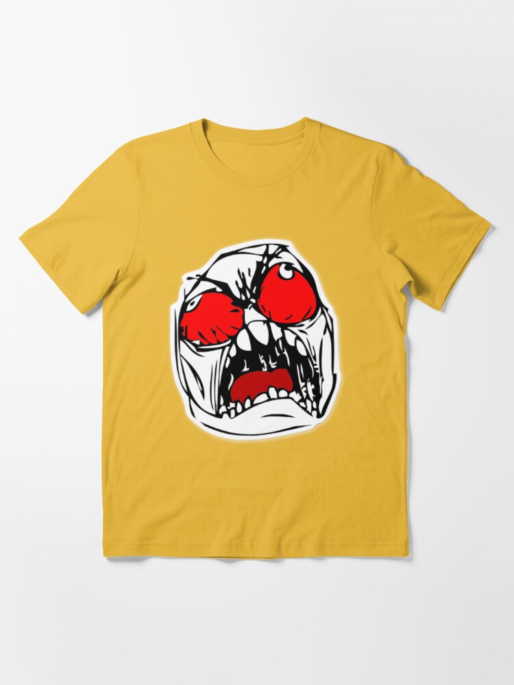 Rage Guy Angry Fuu Fuuu Fuuuu Rage Face Meme T-Shirt Face Troll