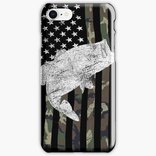 Camouflage Flag Bass Fishing Angler iPhone Snap Case