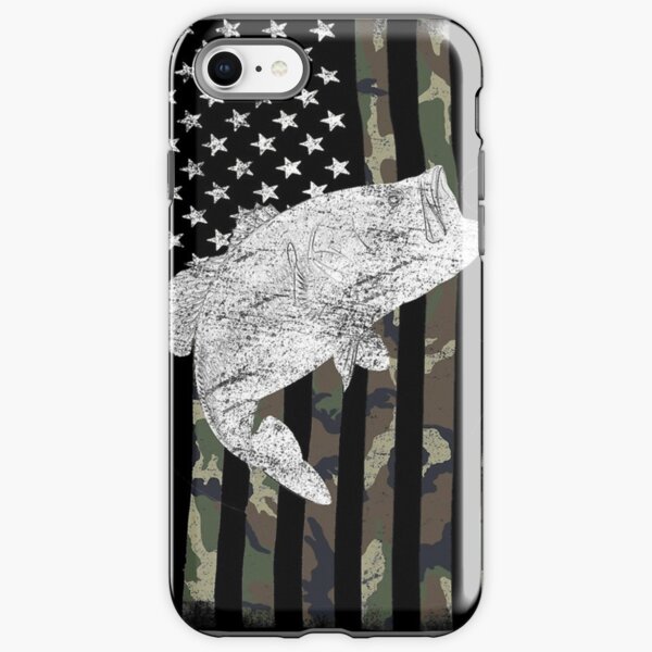Camouflage Flag Bass Fishing Angler iPhone Tough Case