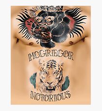 Conor McGregor Tattoos Brust und Bauch Fotodruck