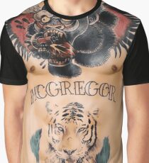 Conor McGregor Tattoos Chest and Stomach Graphic T-Shirt