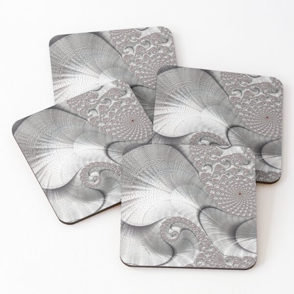 Item preview, Almost Silver Fractal Art designed and sold by Vicky Brago-Mitchell®.