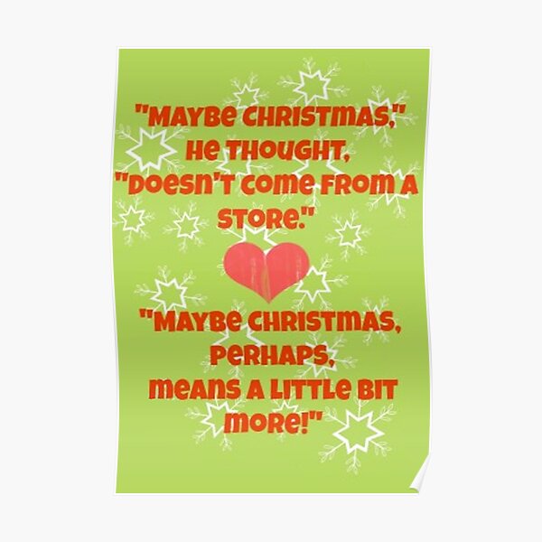 The Grinch Quotes Poster