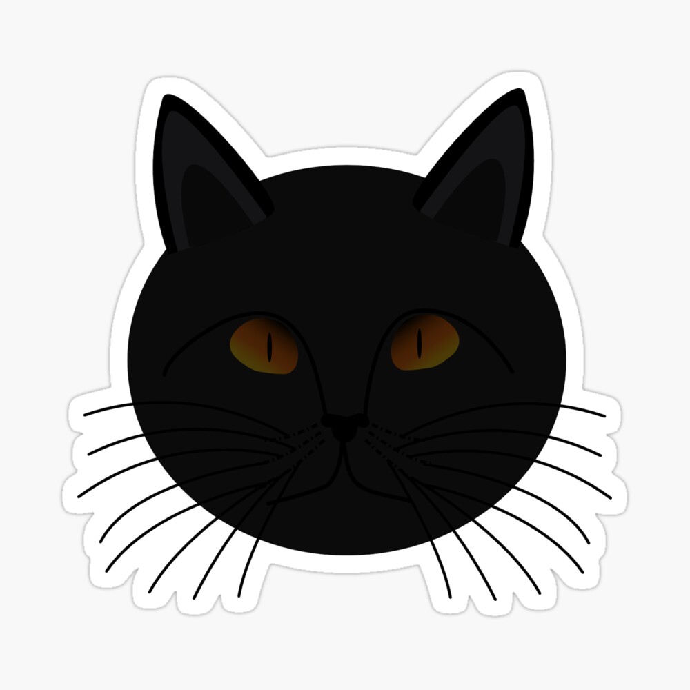 Carte De Vœux Chat Malefique Noir Malchance Chat Malheur Superstition Par Steffnator Redbubble