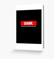 Sabar / SABR Greeting Card