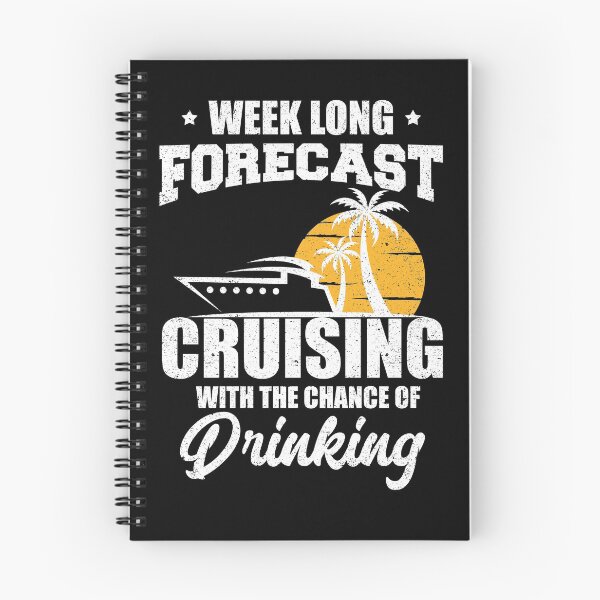 Item preview, Week Long Forecast Cruising Drinking Beer Vacation designed and sold by Pricity Designs.