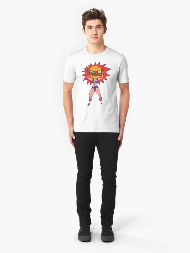 Alternate view of Hamburger Head Slim Fit T-Shirt