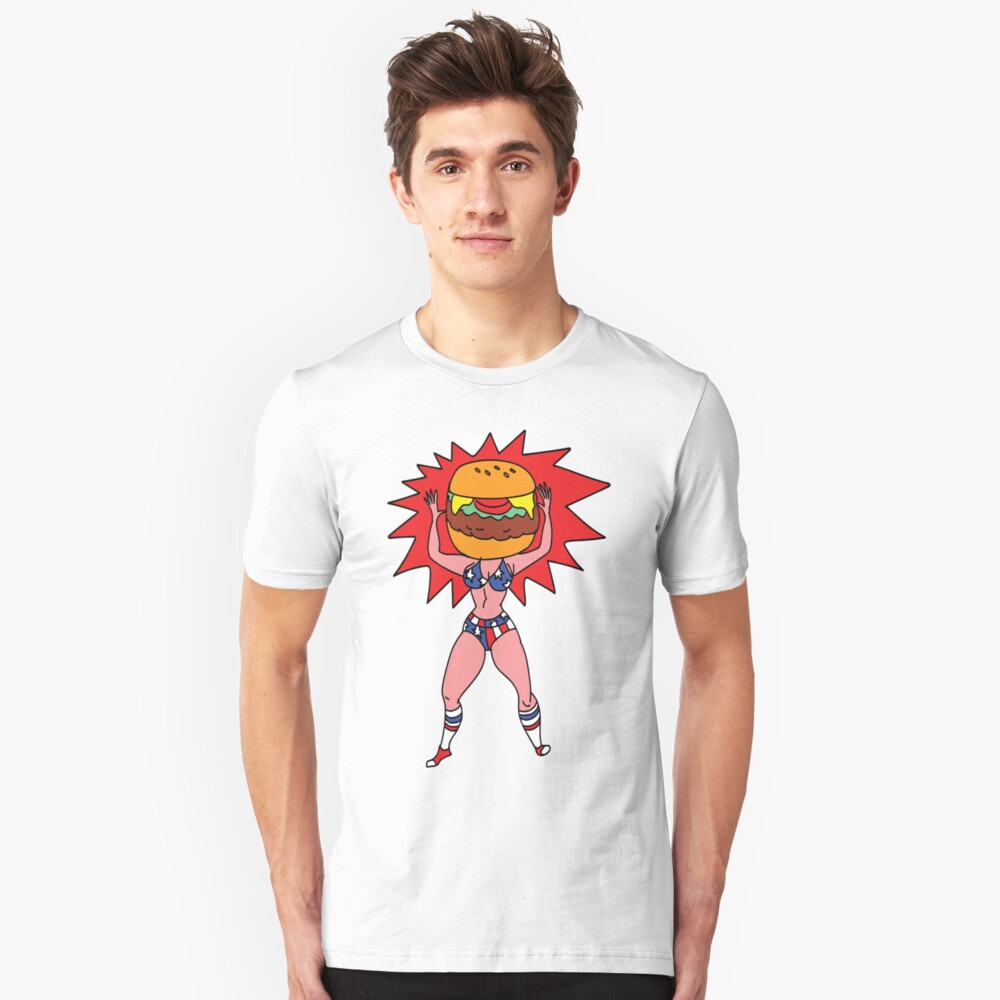 Hamburger Head Slim Fit T-Shirt