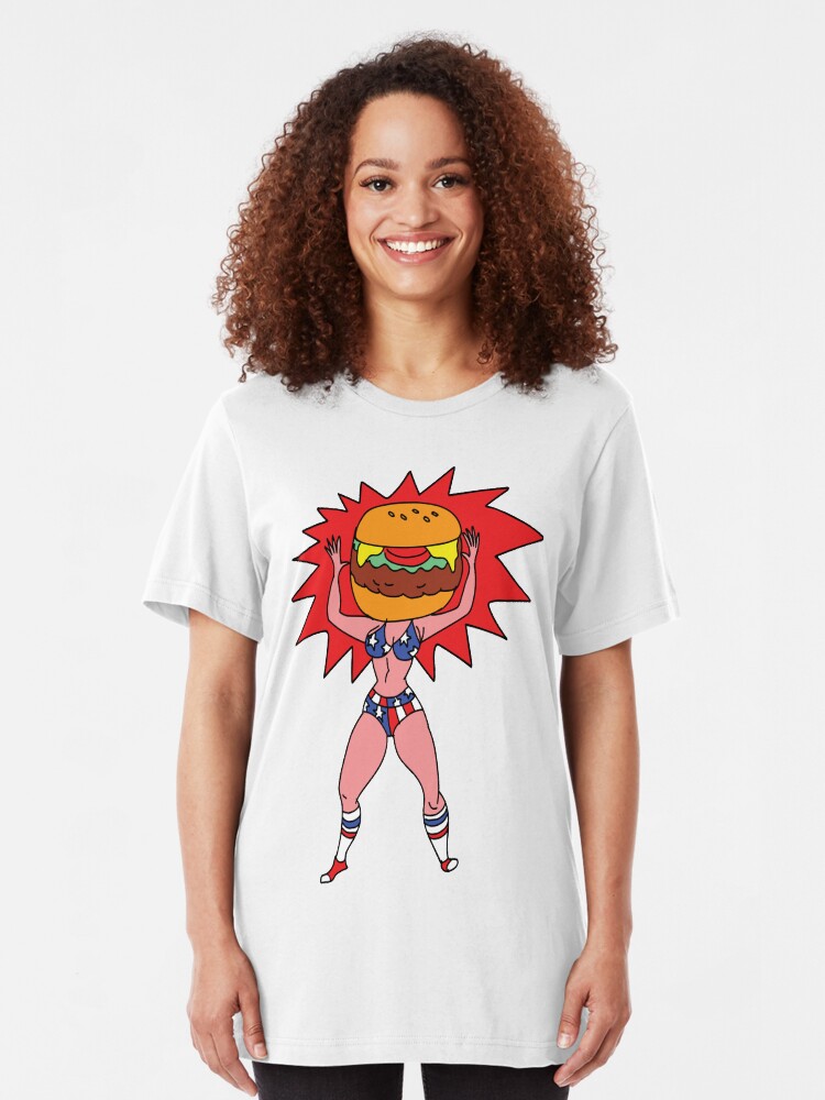 Alternate view of Hamburger Head Slim Fit T-Shirt