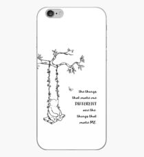 Winnie the Pooh - The Things That Make Me Different (black on white) iPhone Case
