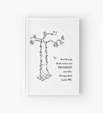 Winnie the Pooh - The Things That Make Me Different (black on white) Hardcover Journal
