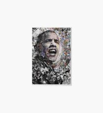 "I Am Not A Perfect Man", Obama Civil Rights and Protest Collage Art Board