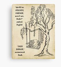 Winnie the Pooh - Friends Forever Canvas Print