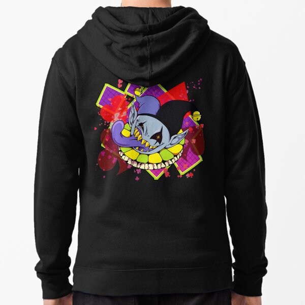 I CAN DO ANYTHING Jevil Print (Wordless Version) Zipped Hoodie