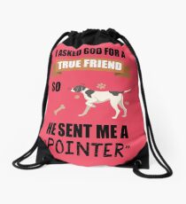 Pointer Mom & Dad Gifts Drawstring Bag