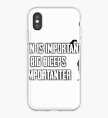 Fitness: Education Is Important, But Biceps Are Importanter iPhone Case