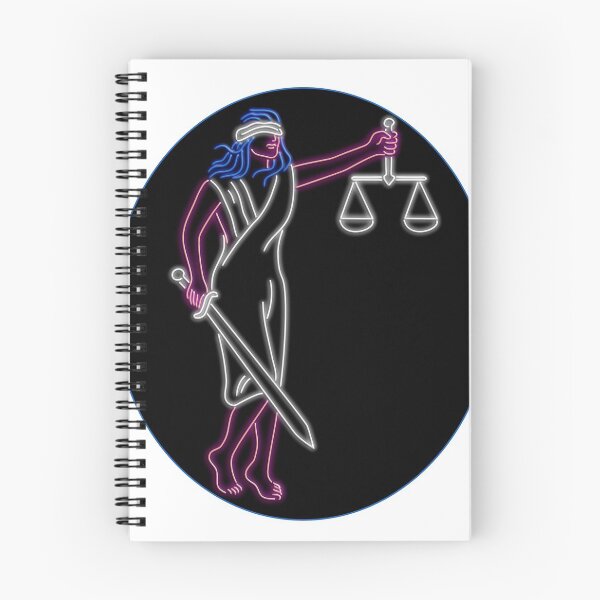 Item preview, Lady Justice Holding Sword and Balance Oval Neon Sign designed and sold by patrimonio.
